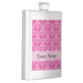 Flasque Motif humide rose chaud (Droite)