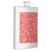 Flasque Motif rouge de texture 3D Coeurs-23956 (Droite)