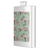 Flasque Motif sans couture avec bourgeons floraux des arbr (Gauche)