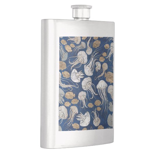 Flasque Motif sous-marin de méduse (Droite)