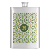 Flasque Motif Zeste de Citron (devant)