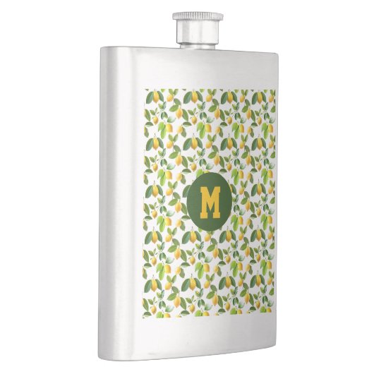 Flasque Motif Zeste de Citron (Droite)