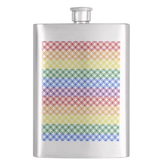 Flasque Motifs de fierté | Cercles d'interverrouillage (devant)