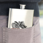 Flasque Motocross de saleté (En situation)