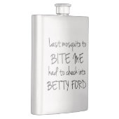 Flasque Moustique ivre | Citation de l'Humour d'alcool pou (Droite)