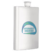 Flasque Mug de l'ingénieur hydraulique à vague bleue (Droite)