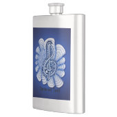Flasque Musique Treble Clef Blue (Gauche)