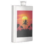 Flasque Nature Sunset Palm Trees illustration (Droite)