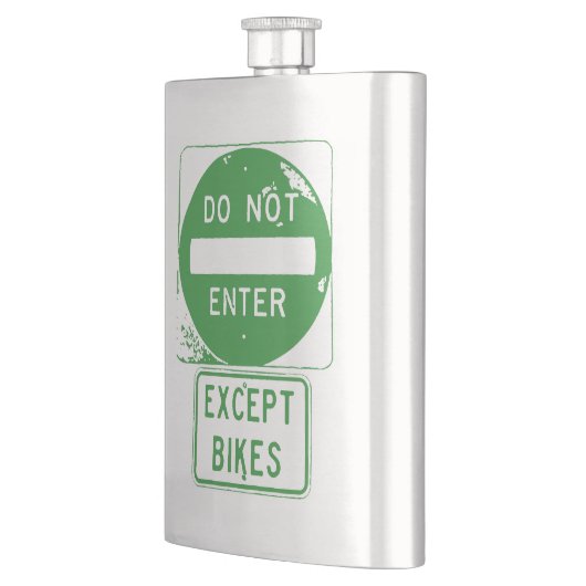 Flasque Ne pas entrer sauf les vélos (Gauche)