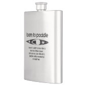 Flasque Né Pour Pagayer Un Kayak Contraint À Travailler (Gauche)