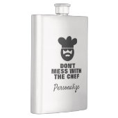 Flasque Ne vous mêlez pas du cadeau du chef drôle (Droite)