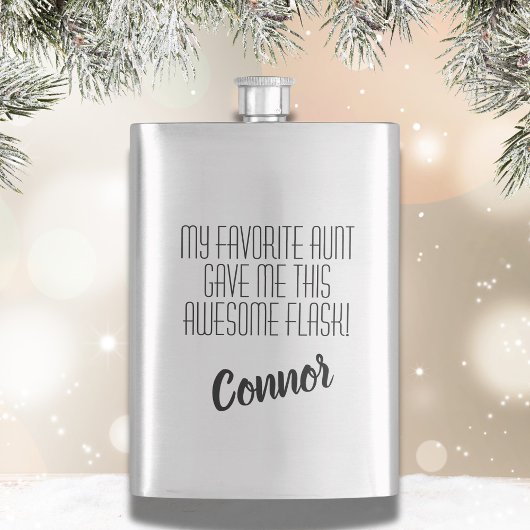 Flasque Nephew favori de Tante Classique