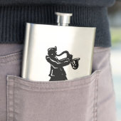 Flasque New York Boogie Nuits Saxophone Rainbow (En situation)