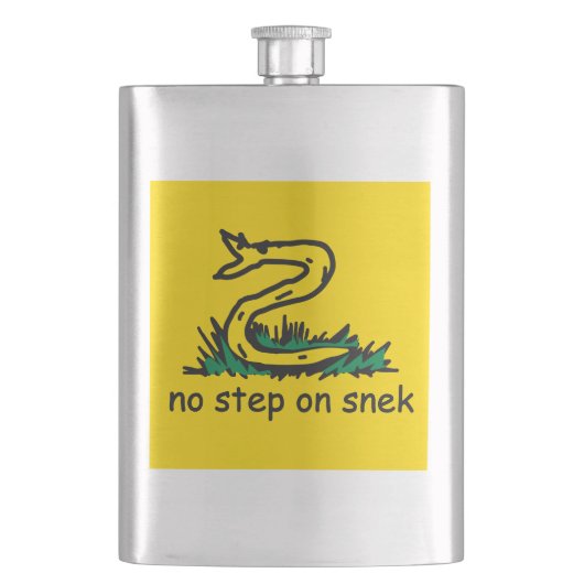Flasque No step on snek memes (devant)