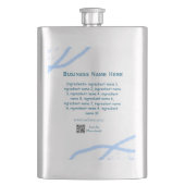 Flasque Nom d'ingrédient ajouter nom d'entreprise site Web (devant)