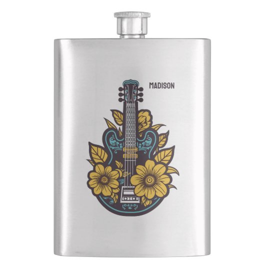 Flasque Nom et couleur personnalisés (devant)