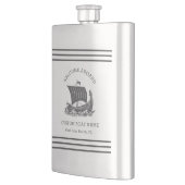 Flasque Nom et logo du bateau Nautique moderne (Gauche)