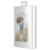Flasque Nom personnalisable de l'eau du fleur sauvage (Gauche)