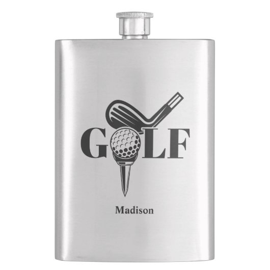 Flasque Nom personnalisé Golf (devant)