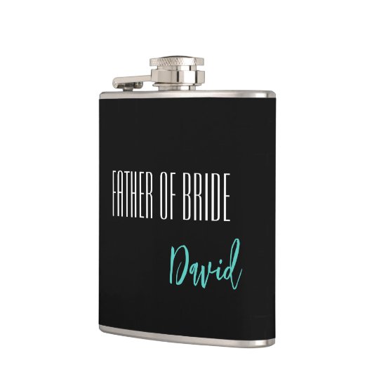 Flasque Nom Personnalisé Père De La Mariée (Gauche)