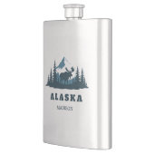 Flasque Nom personnalisé & Texte ALASKA (Gauche)