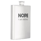 Flasque Non, je suis à la retraite (Droite)