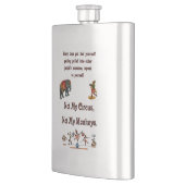Flasque Non mes singes, non mon cirque (Gauche)