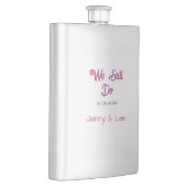 Flasque Nous faisons toujours marron rose nom date année b (Droite)
