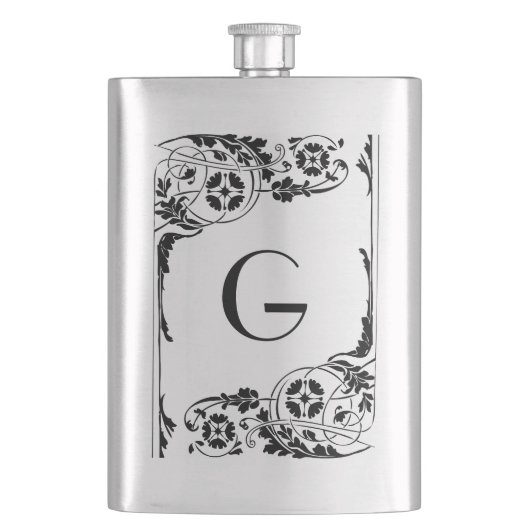 Flasque Nouveau monogramme (devant)