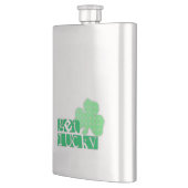Flasque Obtenez Lucky L Clover Shamrocks St Patty Flask (Gauche)