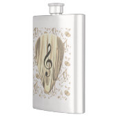 Flasque Onglet de guitare de notes musicales personnalisée (Gauche)