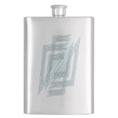 Flasque Opal Turquoise blanc (devant)