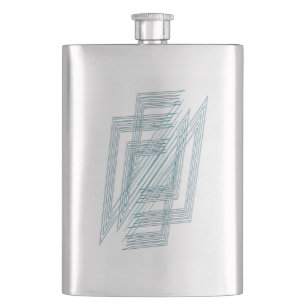 Flasque Opal Turquoise blanc