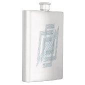 Flasque Opal Turquoise blanc (Droite)