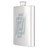 Flasque Opal Turquoise blanc (Gauche)