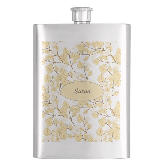 Flasque Or Blanc Matin Fleur de gloire (devant)