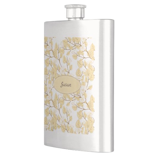 Flasque Or Blanc Matin Fleur de gloire (Gauche)