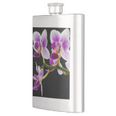 Flasque Orchidée blanche et violette (Gauche)