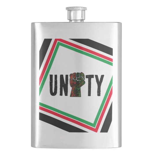 Flasque orgueil noir poing vert rouge pan drapeau africain (devant)