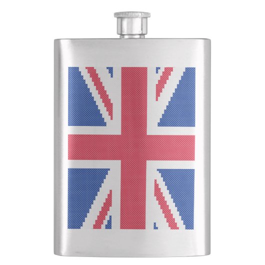 Flasque Original cross-stitch design Union Jack (devant)