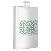 Flasque Ornement de noeud celtique irlandais rustique (Droite)