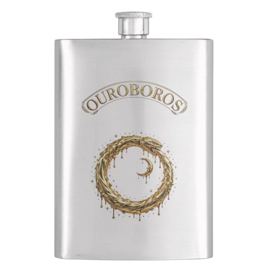 Flasque Ouroboros Doré (devant)