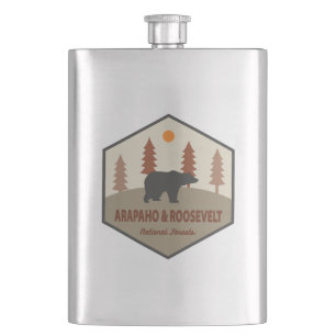 Flasque Ours Forestier National Arapaho Et Roosevelt