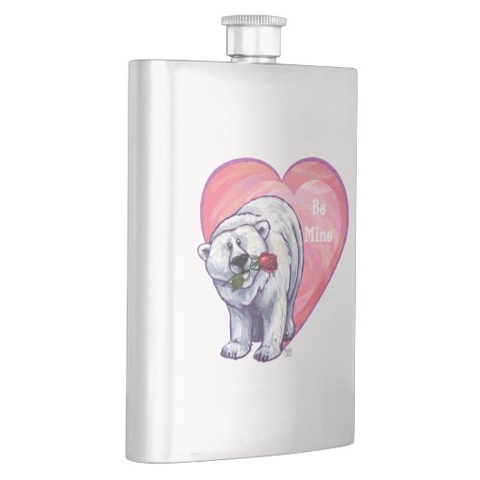 Flasque Ours polaire Saint Valentin (Droite)