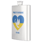 Flasque Paix textuelle à l'Ukraine (Gauche)