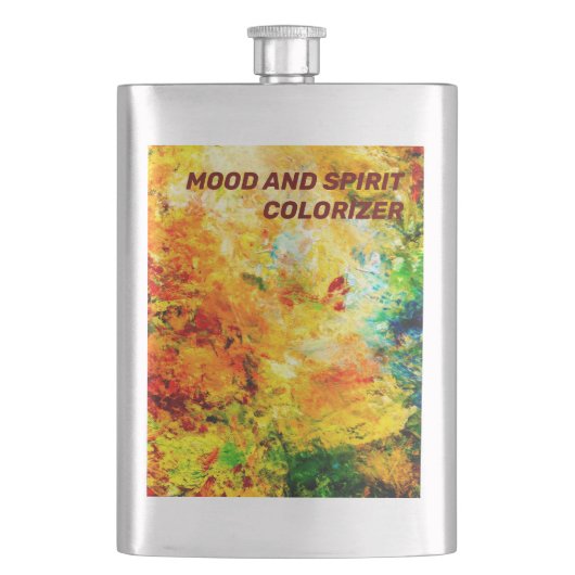 Flasque Palette Artiste Colorée (devant)