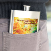 Flasque Palette Artiste Colorée (En situation)