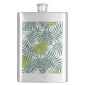 Flasque Palm Tree Fronds Peinture hawaïenne (devant)