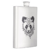 Flasque Panda Bear Wild Animal Nature Illustration Art Tat (Droite)