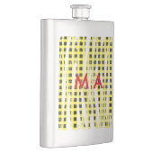 Flasque Panneau de contrôle Jaune Noir ajouter nom nom mon (Droite)
